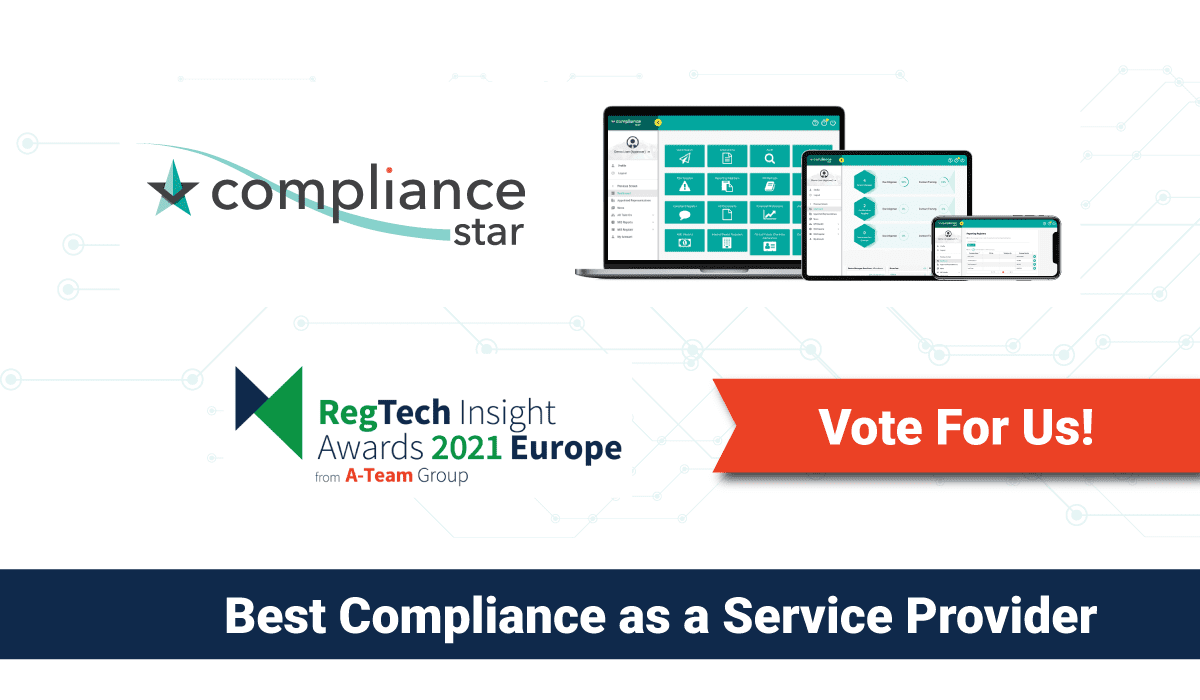 Compliance Star is shortlisted in the 2022 RegTech Insight Awards